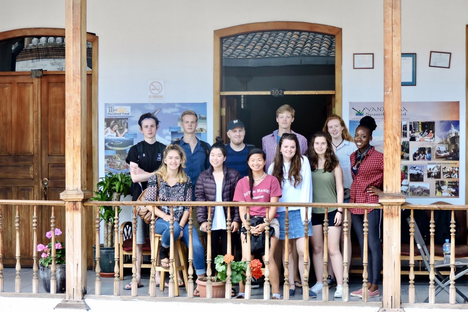 Leap Gap Year students in Peru