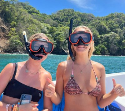 A team of volunteers river crossing.