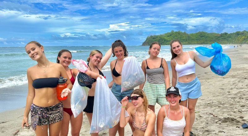 leapers collecting rubbish