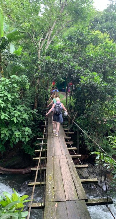 Leap volunteers exploring the rainforest in Costa Rica.