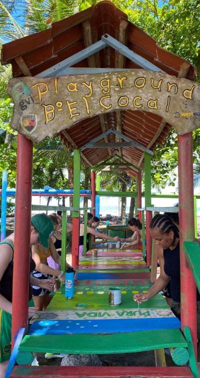 Volunteer's painting in Costa Rica