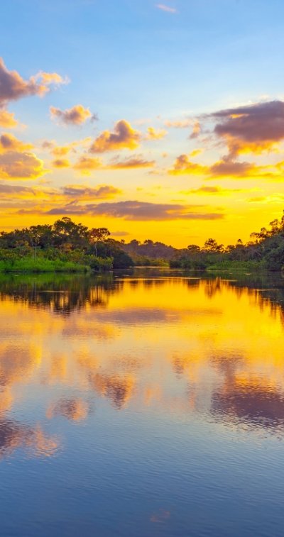 Canoe journey in the Amazon