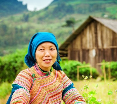 Vietnamese lady in Vietnam